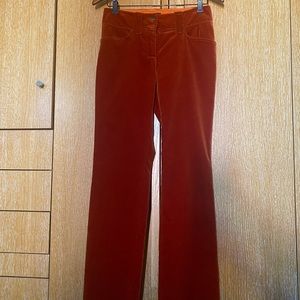 BURNT ORANGE VELVET ETRO MILANO PANTS